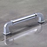 Starseven Alfa Metal Gümüş Krom Renk Kulp 160 mm Mobilya Çekmece Mutfak Dolabı Dolap Kapak Kulpları Kulb Kulp