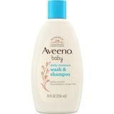 Starseven Aveeno Baby Günlük Nem Yumuşak Vücut Yıkama Şampuan Yulaf Özlü, 2'si 1 Arada Bebek Banyosu Yıkam