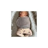 Starseven Bebek Kundak Kemer Ayarlanabilir Ergonomik Yenidoğan Yarım Kundak (Gri)