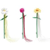 Starseven Beeztees Oltası, Çiçek Çeklinde, Peluş Kurdeleler, 45X6X3CM