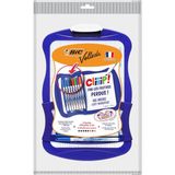 Starseven Bic 967444 Velleda Cliiip Set Beyaz Tahta (21 x 31 Cm) Silecek; 8 Silinebilir Marker -10'lu Set, Çe