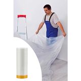 Starseven Boya Badana Eşya Koruma Hışır Örtüsü, Yapışkanlı, Şeffaf, 180 cm x 15 mt