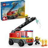 Starseven City Merdivenli Itfaiye Kamyonu 60463-4 Yaş Üzeri Çocuklar Için Yaratıcı Oyuncak Yapım Seti