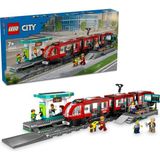 Starseven City Şehir Merkezi Tramvay Istasyonu 60423-7 Yaş Üzeri Kız Erkek Çocuklar Için 6 Minifig