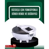 Starseven Çok Amaçlı Hazneli Sebze Rende Doğrayıcı Soyucu - Ebatlar