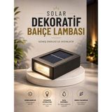 Starseven Dekoratif Duvar Lambası Solar Güneş Enerjili Bahçe Aydınlatması