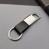 Starseven Deri Siyah Gümüş Metal Anahtarlık - Seçenek