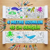 Starseven Dev Rulo Boyama Kağıdı Okyanus Macerası 4 Metre 45CM Genişlik
