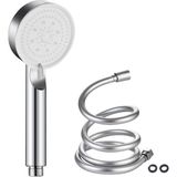 Starseven Duş Başlığı Seti - 150 cm Pvc Banyo Duş Hortumu + 5 Fonksiyonlu Su Tasarruflu El Duşu
