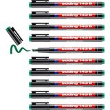 Starseven Edding 143 B Permanent Kalem - Asetat Kalemi Yeşil - 10 Kalem - Kesik Uç 1-3 mm