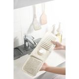 Starseven Elastik Musluk Matı Su Tutucu Düzenleyici Kaydırmaz Taban Organizer Mutfak Banyo Lavabo,