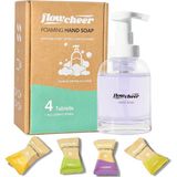 Starseven Flowcheer Köpük El Sabunu Dolum Tabletleri - Cam Köpük Sabunluk Combo - Crystalclear Cam Şiş