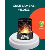 Starseven Galaxy Efektli LED Yıldız Projektör Renk Değiştirmeli Oda Aydınlatması