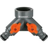 Starseven Gardena 2 Yollu Vana: 26,5 mm (G 3/4 Inç) Dişli Musluk Için Su Dağıtıcı, Iki Cihazın Aynı Anda Bağl