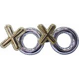 Starseven Gümüş Renk Xoxo Yazılı Parti Gözlüğü 17X7 cm