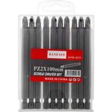 Starseven Hand Yıldız Bits Pz2 Tornavida Ucu, 100 Mm, 10 Adet
