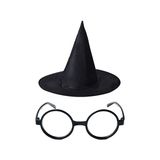 Starseven Harry Potter Büyücü Şapkası ve Harry Potter Büyücü Gözlüğü Siyah Renk