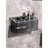Starseven Hedi's Yapışkanlı Banyo Mutfak Makyaj Düzenleyici Yapışkanlı Raf Organizer Transparan Koyu