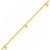 Starseven Hisar Altın Gold Metal Kulp 800 mm Tırtıklı Desen Mobilya Çekmece Mutfak Dolabı Dolap Kulpları Kulb