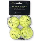 Starseven Hyper Pet Tenis Oyun Topu Yeşil 4'lü Paket (Orta Boy)