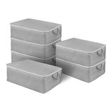 Starseven Jouis Hurç Seti 6 Adet Büyük Boy Baza Altı Çekyat Düzenleyeci Çeyiz Bohçası 64 x 45 x 22 Organizer