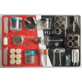 Starseven Jouis Taşlama Fırçalama Seti 112 Parça Polisaj Gravür Zımpara Cilalama Seti Takımı Matkap Ucu Ahşap