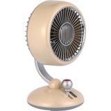 Starseven Juo Q3 120° Salınımlı 3 Kademeli LED Işıklı Şarjlı Masaüstü Fan Vantilatör Bej