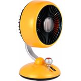 Starseven Juo Q3 120° Salınımlı 3 Kademeli LED Işıklı Şarjlı Masaüstü Fan Vantilatör Sarı
