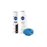 Starseven Kadın Sprey Deodorant Black&amp;white Invisible Clear 150ML Creme Duş Jeli 750ML, Lif Hediy - Seçenek