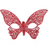 Starseven Kırmızı Dantel Masquerade Maskesi 7 No