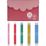 Starseven Knitpro Çift Uçlu Örgü Iğnesi Seti, Zing (15 Cm), 5'li Set