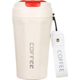 Starseven Komple 304 L Çelik Beyaz 410 ml Kahve El Termos Mug CIN398BY