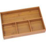 Starseven Lipper International 824 Düzenleyici Tepsi Bambu Ağacından, 4 Bölmeli, 29,5 x 20,3 x 4,5 cm
