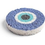 Starseven Magic Sponge Şişen Sihirli Sünger Nazar Boncuğu Desenli, Su Ile Temas Ettiğinde Sünger Formunu Alır