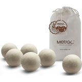 Starseven Metsgo (6 Adet) Yün Kurutma Topu - Doğal Yumuşatıcı- Kırışık - Kurutma Makinesi Için