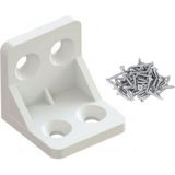 Starseven Mobilya Dolap Köşe Bağlantı Sabitleme L Gönye 28X28X28 mm (10 Adet)