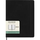 Starseven Moleskine Haftalık Planlayıcı, Notlar Için Yerli, 12 Ay 2024, Ajanda 2024, Xl 19 x 25, Lastik Kilit