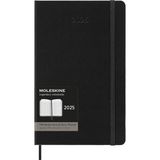 Starseven Moleskine Pro 12 Ay 2025 Haftalık Dikey Planlayıcı, Sert Kapak, Büyük (5" x 8.2"), Siyah, 288 Sayfa