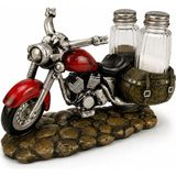 Starseven Motosiklet Figürlü Tuzluk Biberlik Seti - Polyester - Dekoratif Mutfak Aksesuarı