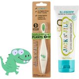 Starseven N' Jıll Doğal Bebek/çocuk Seti (Dino Fırçası + Yaban Mersini Macunu 50
