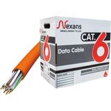 Starseven Nexans NEX1611TFA, Turuncu, Cat6, 305M, 23AWG (0,58MM), Utp, Bakır, Lszh Halogen Free, Kablo