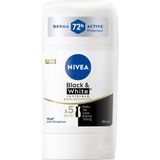 Starseven Nivea Kadın Stick Deodorant Black&white Invisible Ipeksi Pürüzsüzlük 72 Saat Anti-Perspirant Koruma