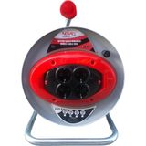 Starseven Novax 4lü Grup Metal Makaralı Uzatma Kablo 3x2.5 40MT