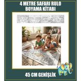 Starseven Orman Macerası Dev Rulo Boyama Kağıdı 4 Metre 45 cm Genişlik