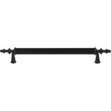 Starseven Ovacık Çekmece Dolap Kapak Kulpu Kulbu 96 mm Siyah Metal Kulp (10 Adet)