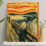 Starseven Palmiye Hobi Sanat Sayılarla Boyama Tuval Seti Fırça Boya Dahil (Çıtalı) 40X50 cm - Çığlık