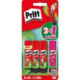 Starseven Pritt Stick Yapıştırıcı, 3+1 Simli Güvenli El Işi Yapıştırıcısı, Hızlı Pratik Yapıştıran Okul