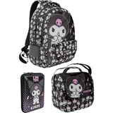 Starseven Probag Kuromi Tasarımlı Kız Çocuk 3lü Okul Çanta Seti Sırt Çantası Termal Beslenme Çantası Kalemlik