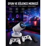 Starseven Projeksiyon Video Oyun Konsolu Projektör Taşınabilir Ayaklı Çift Kollu Çözünürlüklü - 0 - Siyah