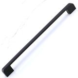 Starseven Radus Siyah Metal Kulp 256 mm - 25.6 cm Mobilya Çekmece Mutfak Dolabı Dolap Kulpları Kulbu